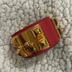 Authentic Hermes Collier de chien leather bracelet